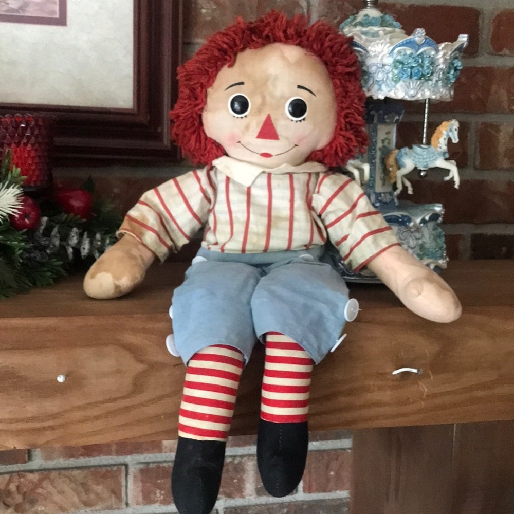 Rare Vintage 1960’s 19”Knickerbocker Raggedy Andy
